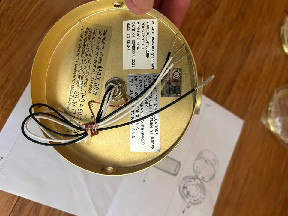 Two Light Wall Sconce from the Crosby Collection - Maxim Lighting - Satin Brass - Image 4 of 4