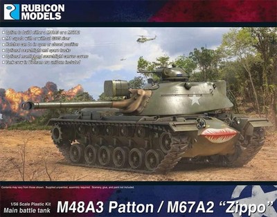 Rubicon Models M48A3 Patton / M67A2 Zippo 1/56 28mm