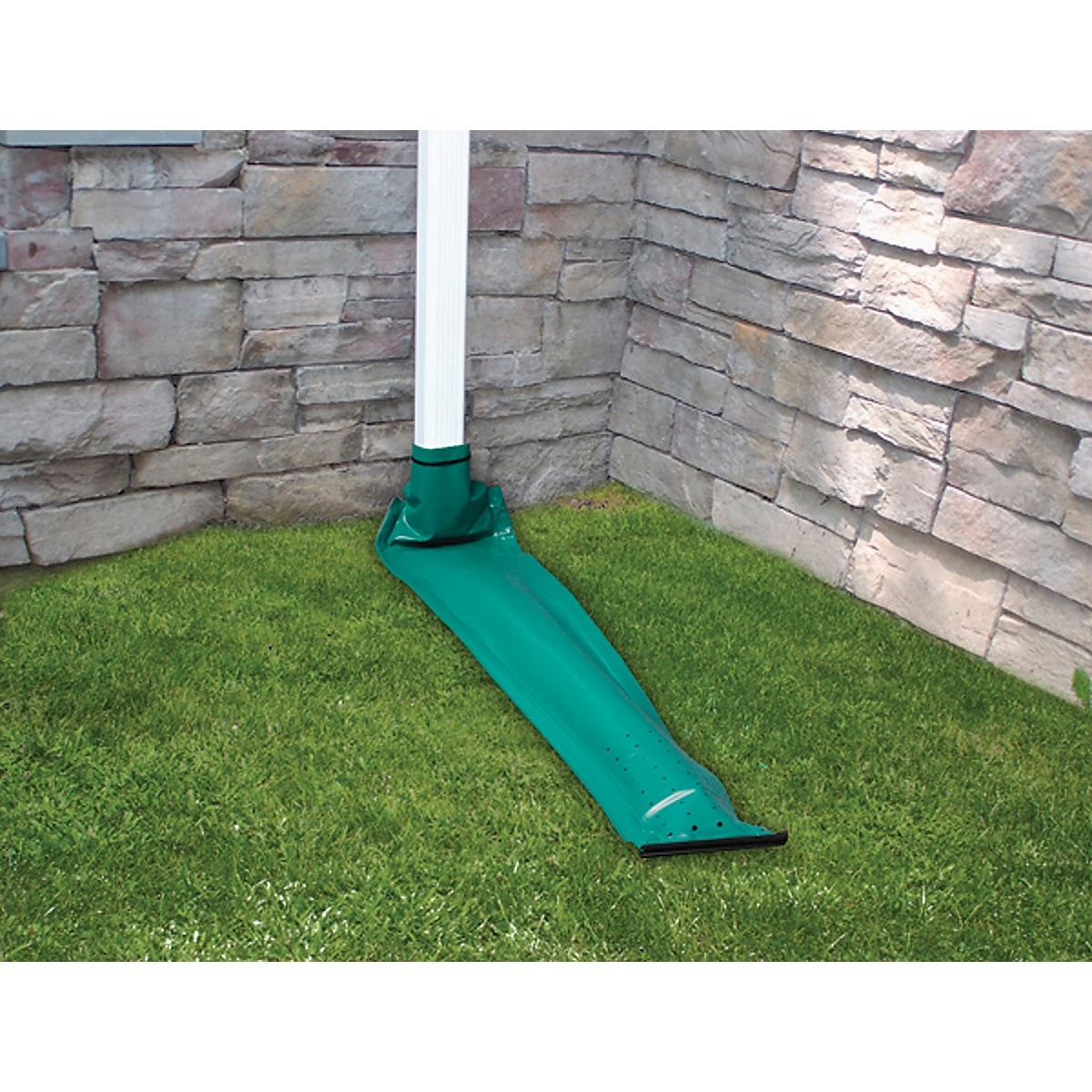 Frost King Standard Flexible 4 In. x 8 Ft. Green Downspout Extender DE200 Frost