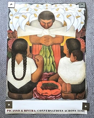 Picasso & Rivera: Conversations Across Time LACMA Exhibition Poster 2016 Rare