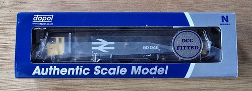 Dapol (2D-002-006D) Class 50 'Ajax' 50046 in BR Large Logo Blue - DCC Fitted | Zustand: New: Other (See Details)