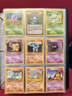 Vintage 1999 Pokemon Card Lot WOTC UNLIMITED BASE SET Lot Of 9