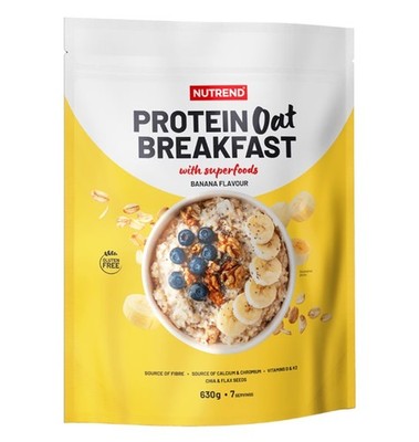Nutrend Protein Oat Breakfast, Banana - 630g (31,59 EUR/kg)
