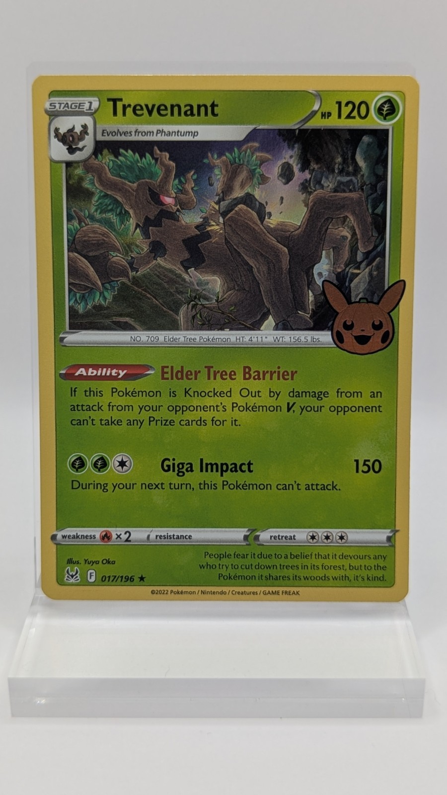 Trevenant 17/196 Lost Origin Holo Rare Pokemon Card Pokémon TCG 017/196