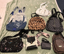 Handtaschen Rucksäcke Konvolut 11 Stück größtenteils NEU Leder, Textil