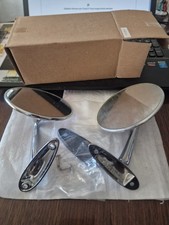 2 Stck  Chromspiegel Opel  Oldtimer  3439461 links MANTA GT Kadett Rekord Ascona