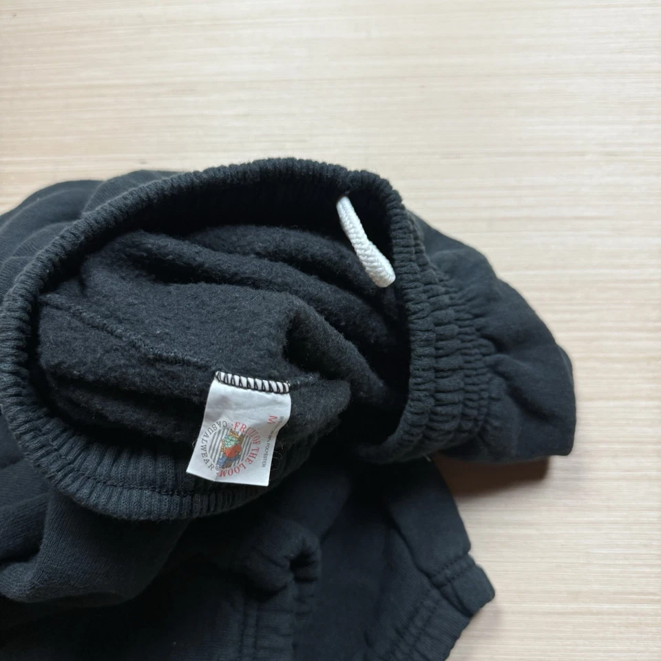 Pantalones deportivos Fruit Of The Loom vintage años 80 70 negros medianos hechos en EE. UU. Foto 3 de 4