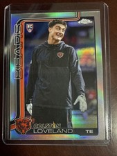 2025 Topps Chrome Colston Loveland Image Variation Refractor SP Bears RC