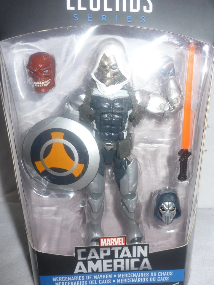 Figura Marvel Legends 6" Mercenarios del Cayo Taskmaster Calavera Roja BAF MIP Foto 2 de 4