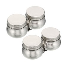 4" x 2" Palette Cups Paint Pot Container with Lid and Clip Double Dippers, 2pcs