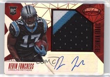 2015 Certified Freshman Fabric Mirror Red 197/299 Devin Funchess #218 Auto 2t7