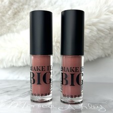 Morphe Make It Big Lip Plumper Gloss 2 Pack Full Size Nude Pink Set New