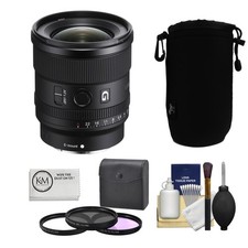 Sony FE 20mm f/1.8 G Lens  Pouch  Filter Set  Cleaning Kit  Wipe