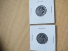 Buffalo nickel skeleton art(2 coins)_ rare_great condition_art
