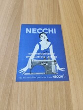 1958 NECCHI SUPERNOVA AUTOMATICA  MACCHINA CUCIRE VINTAGE AD PUBBLICITA