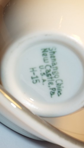 SHENANGO 1957 NOS GREY FLAME EVERGLADE DEMITASSE CUP & SAUCER RESTAURANT WARE - Picture 4 of 9