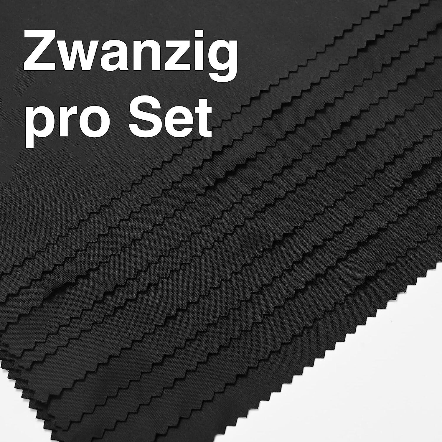 AiQInu Mikrofasertücher 20x20cm - 20 Stück Brillenputztücher Für Gläser & Displays