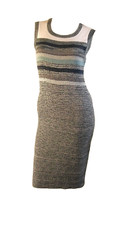 Chanel Metallic Knit Dress with Pearl CC Embellishment