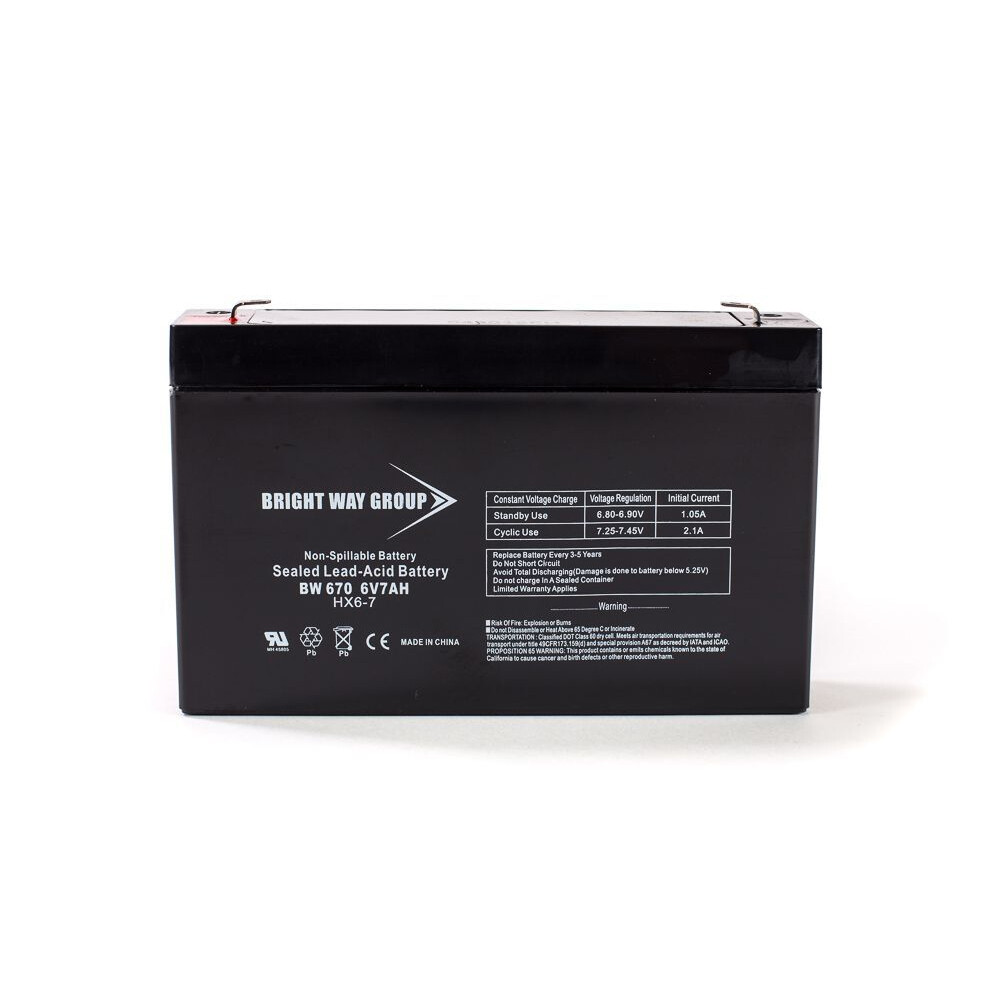 Leoch LP6-7.5 6V 7AH SLA Replacement Battery F1 Terminal
