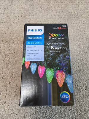 Philips 25 Count C9 Multicolor Motion LED Lights - Select from 8 Effects
