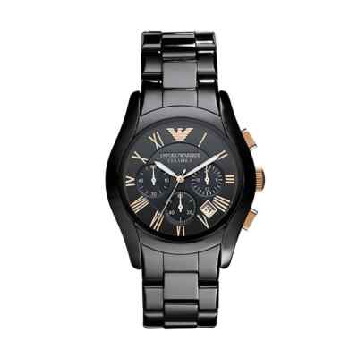 Emporio Armani Ceramica Black Men's Watch - (AR1410) for sale