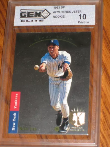 Derek Jeter 1993 Upper Deck #279 FOIL SP Short Print Rookie Card - GEM ELITE 10