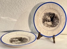 Pair Of Vintage Decorative Plates, Brand Italy NEW STONE RICHARD & CO