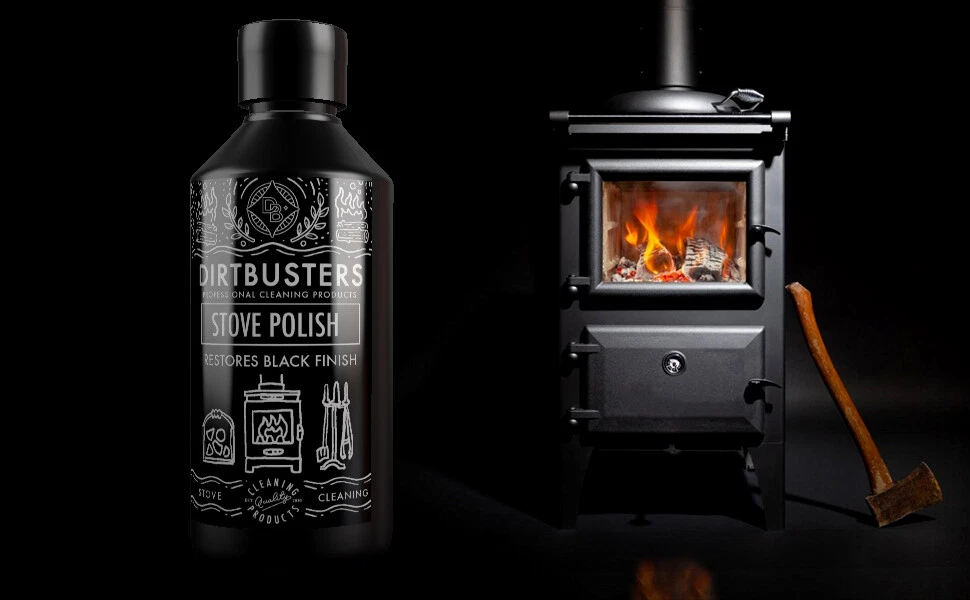 Dirtbusters Stove And Grate Polish For Wood Burning Stoves Restores Black  250ml | eBay