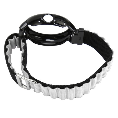 Stretch Nylon Woven Loop Watch Band Strap With Plastic Bumper Case For Pi - Picture 7 of 22