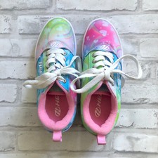 HEELYS  Rainbow Shoes Only No Wheels Hearts Pastel Girl's Size 1 Youth