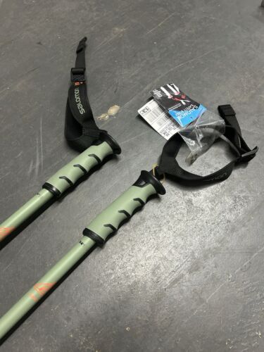 Salomon Hacker S3 Green 135cm 54” L40827700 Ski Poles Snow Winter Mountains - Picture 3 of 6