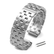 Stainless Steel Metal Bracelet Butterfly Watch Band Strap 18/19/20/21/22/23/24
