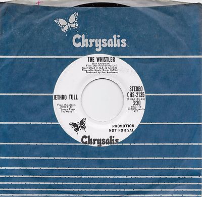 JETHRO TULL  The Whistler  rare promo 45 from 1977