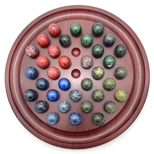 Marble Solitaire Replacement Balls 1.3" Individual Speckled Stone Mover You Pick
