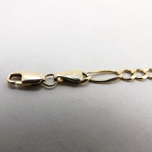 10k Gold Figaro Link Grow With Me Baby Bracelet or Chain Extender 5in - Picture 5 of 6