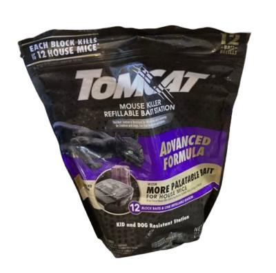 Tomcat Mouse Killer Disposable Bait Station & Bait Advanced Formula