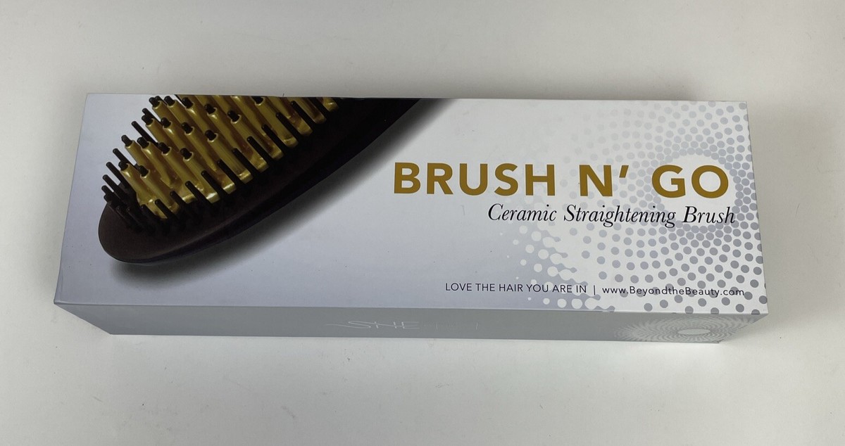 “She” brush and go, ceramic straightening brush The 12 Best Hair-Straightening Brushes, According to Experts main image 3