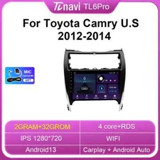 For Toyota Camry U.S 2012-2014 Android CarPlay Car Radio GPS Multimedia Screen