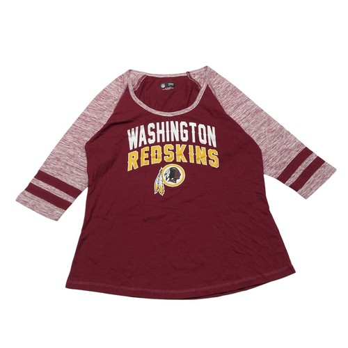 NFL Team Apparel Washington Redskins 3/4 Arm Burgundy T-Shirt Damen Gr. L