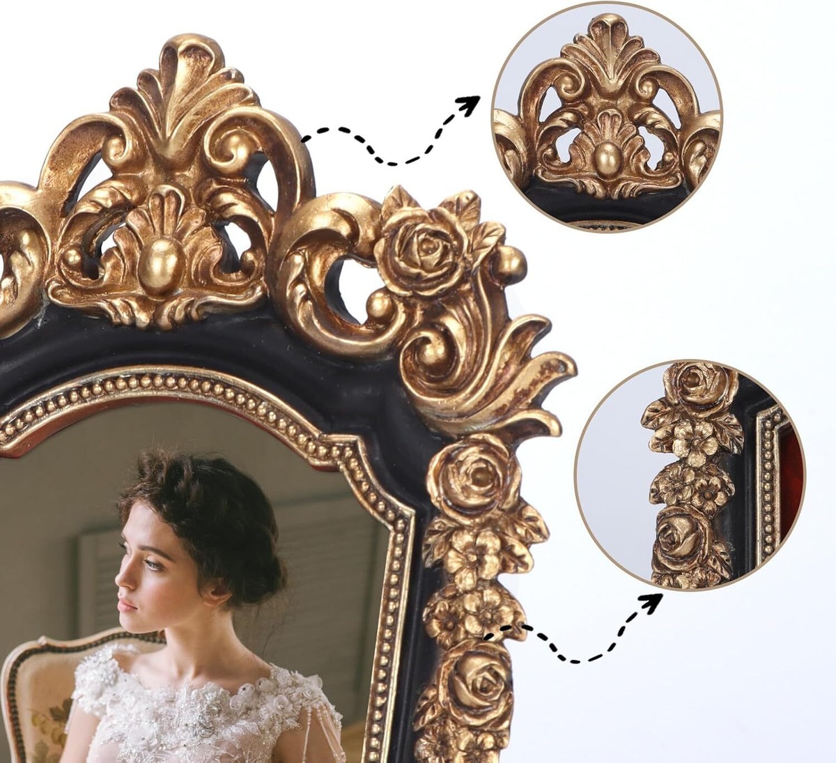 Vintage Picture Frame 4X6 Luxury Ornate Antique Photo Frame