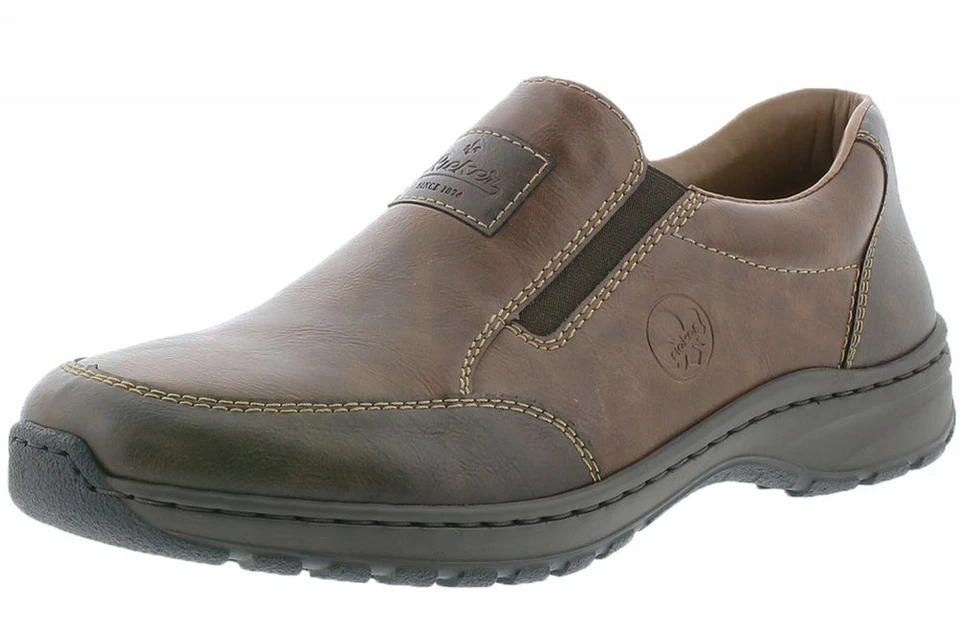 Rieker Herren Slipper Braun Schuhe weit 03354-26