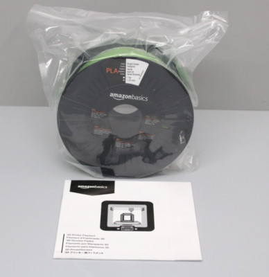Amazon Basics   PLA-Filament für 3D-Drucker, 1,75 mm - 1kg, Hellgrün, Neu
