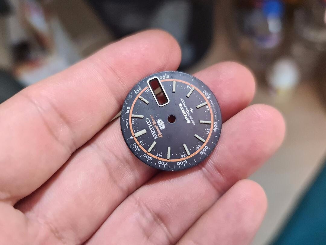 ORIGINAL USED BLACK DIAL SEIKO 5 SPORTS SPEEDTIMER 7017-6020 | eBay