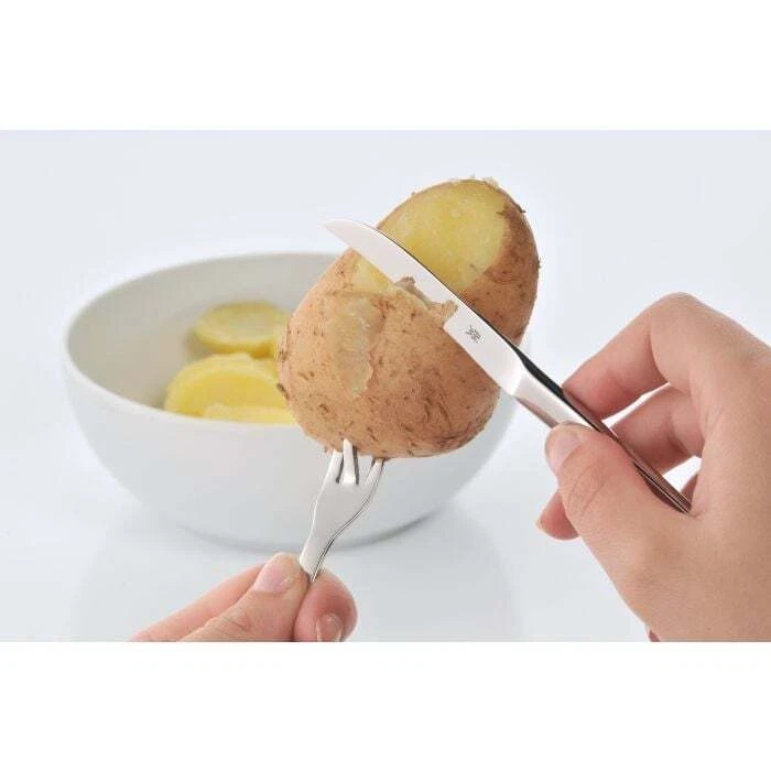 WMF Nuova Pellkartoffel Set 2 teilig Pellkartoffelgabel Schälmesser Edelstahl - Bild 2 von 4