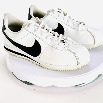 Nike Cortez Basic SL Low White Black Sneaker Shoes - Womens Sz 8 Boys 6.5Y