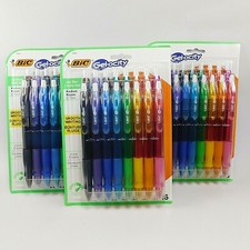3x Bic Gel-ocity Original Retractable Gel Pen Medium 0.7 mm Smooth Writing 16 Pk