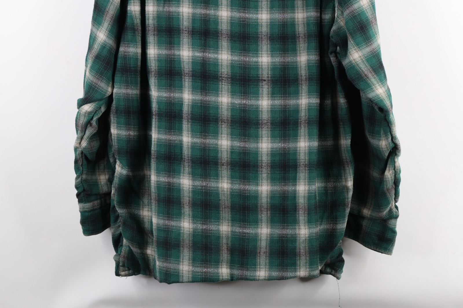 Vintage 90s Streetwear Mens Medium Distressed Thermal Lined Flannel Shirt Jacket