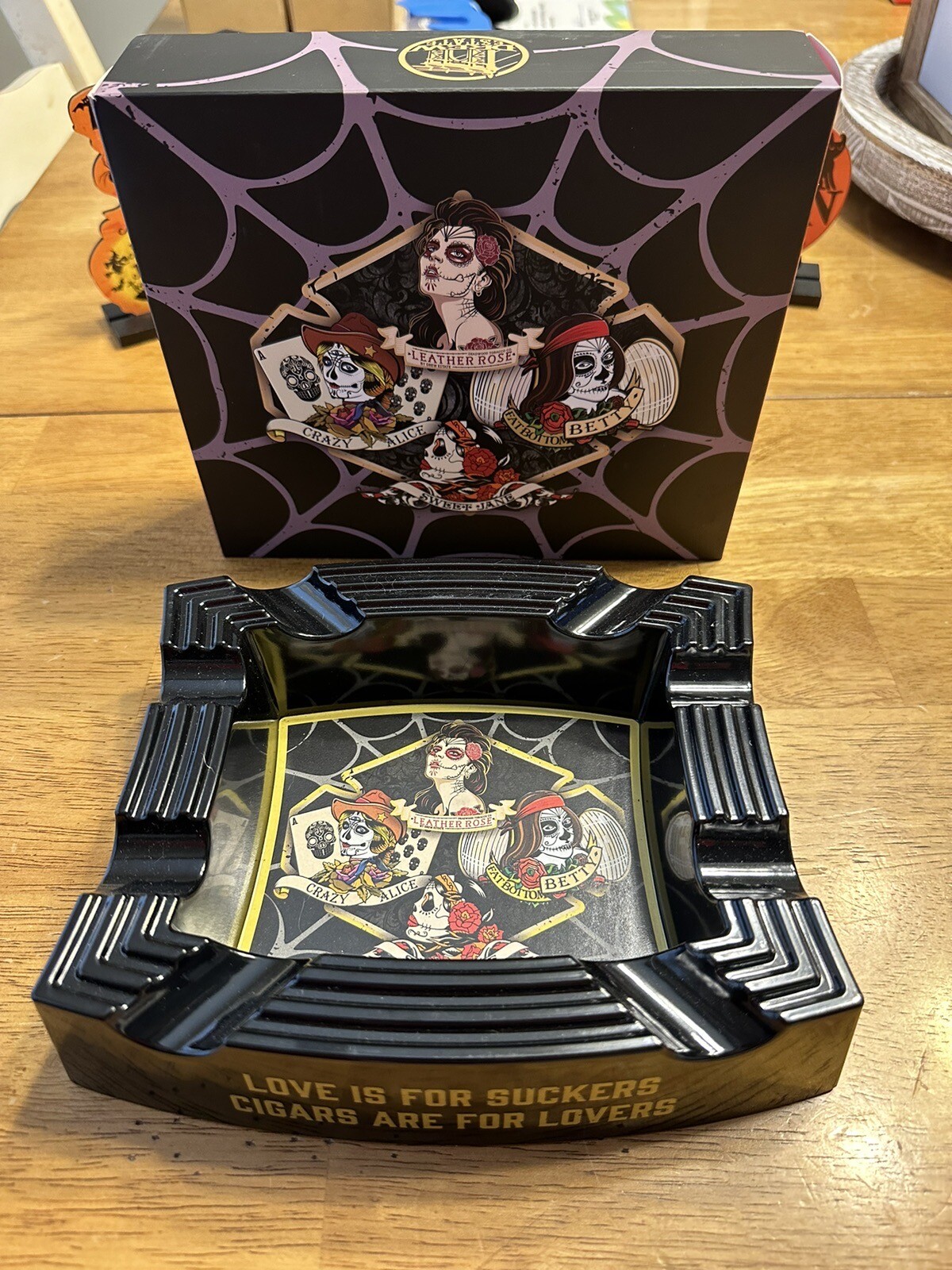 Drew Estate Deadwood Ashtray W/all 4 Sisters On It. New In Box. eBay