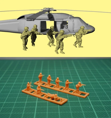 1/144 USA Delta Force in action (fine detail 8 figures) Resin Kit