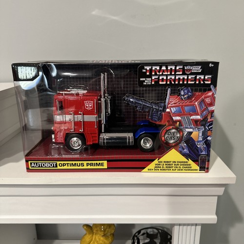 Jada Autobot Optimus Prime Diecast Model Transformers NIB Die-Cast Hasbro - 第 1/6 張圖片